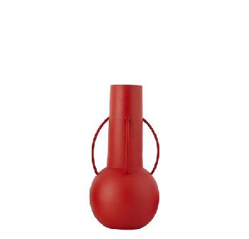 Powder coated iron vase - Vase metal decoratif H.34